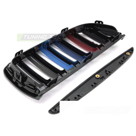 Griglia Sport Nero Lucido Tri-Colour Doppio per BMW Serie 3 E90/E91 05-08