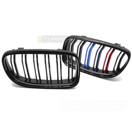 Griglia Sport Nero Lucido Tri-Colour Doppio Bar per BMW Serie 3 E90/E91 (09-11)