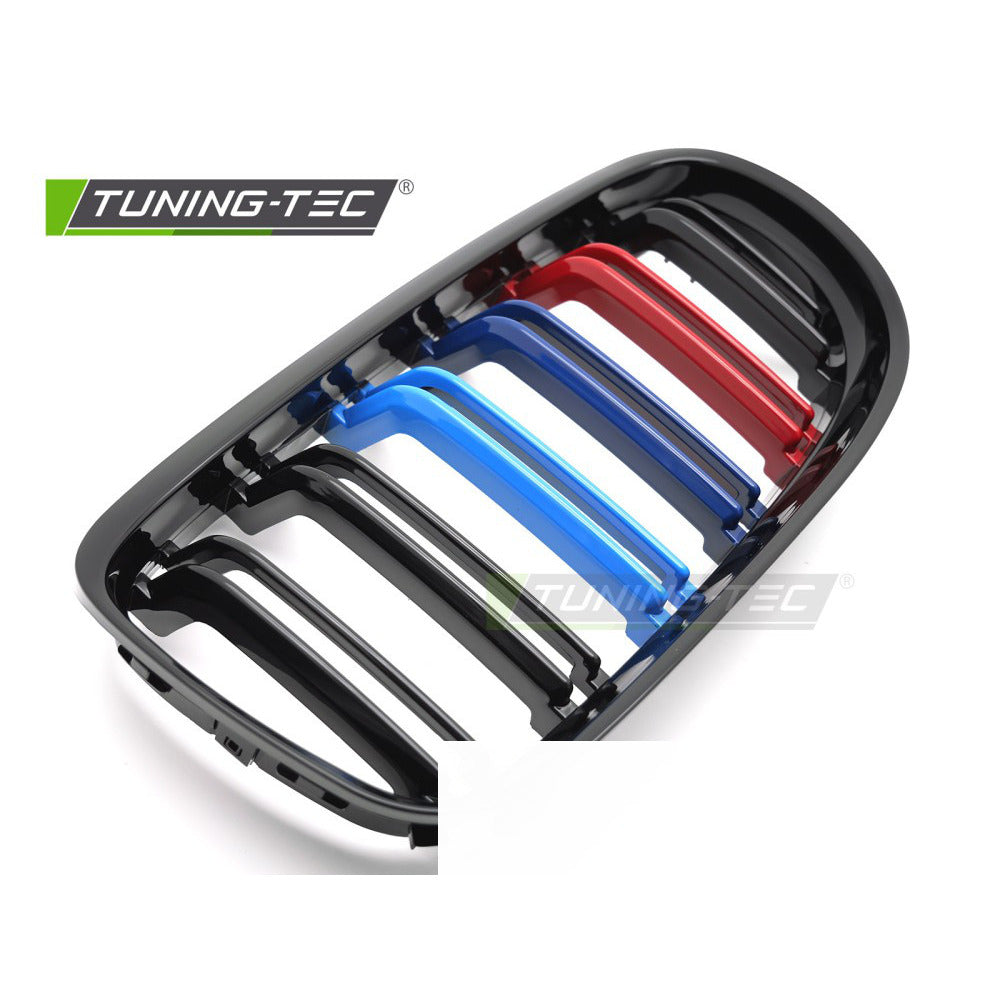 Griglia Sport Nero Lucido Tri-Colour Doppio Bar per BMW Serie 3 E90/E91 (09-11)
