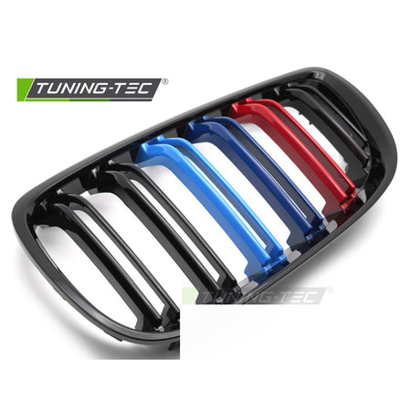 Griglia Sport Nero Lucido Tri-Colour Doppio Bar per BMW Serie 3 E92 (06-10)