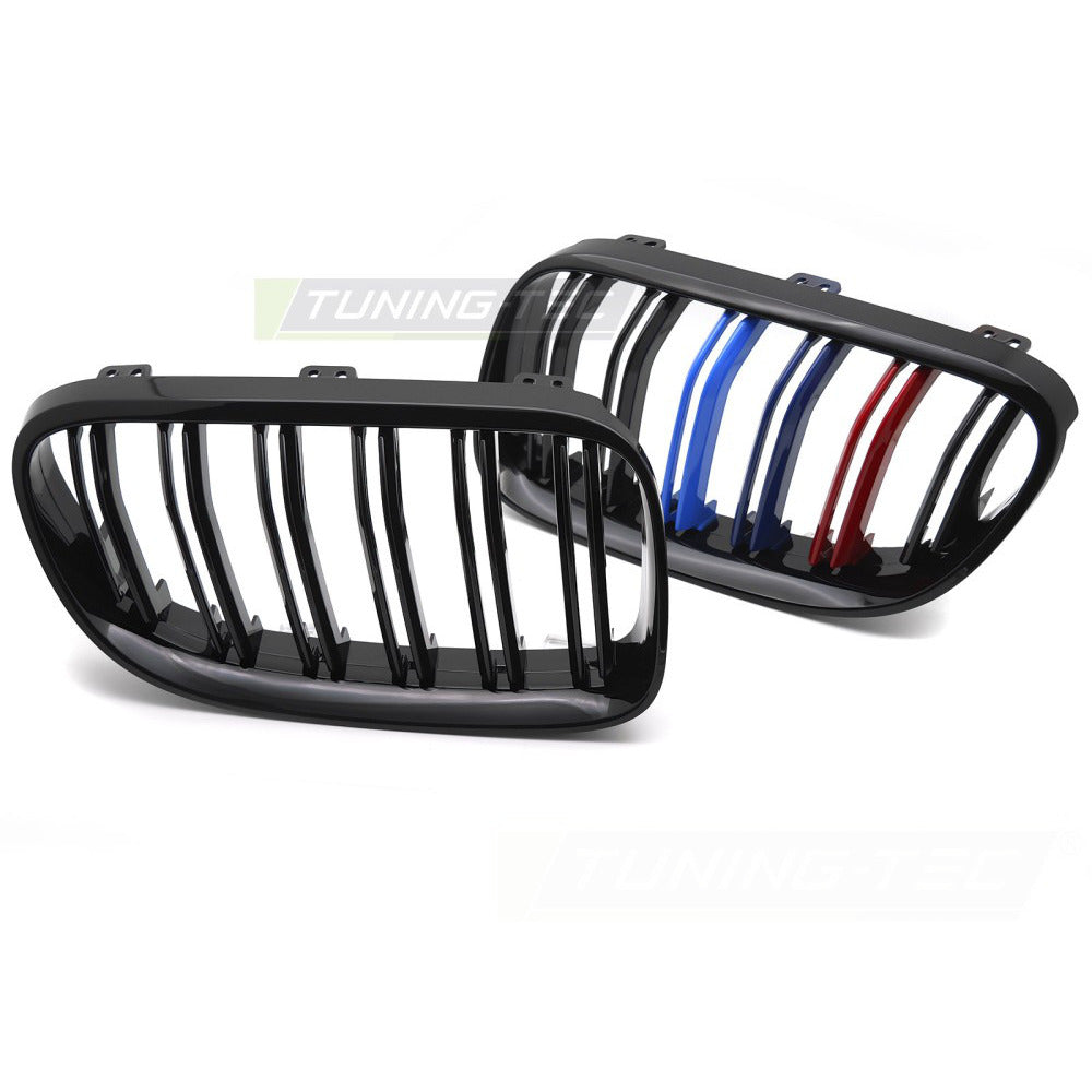 Griglia Sport Nero Lucido Tri-Colour Doppio Bar per BMW Serie 3 E92/E93 (10-13)