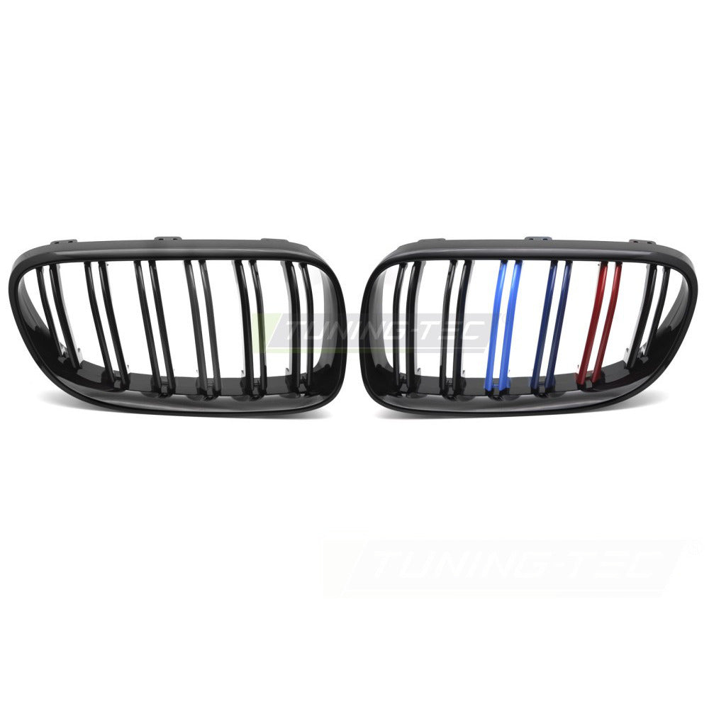 Griglia Sport Nero Lucido Tri-Colour Doppio Bar per BMW Serie 3 E92/E93 (10-13)