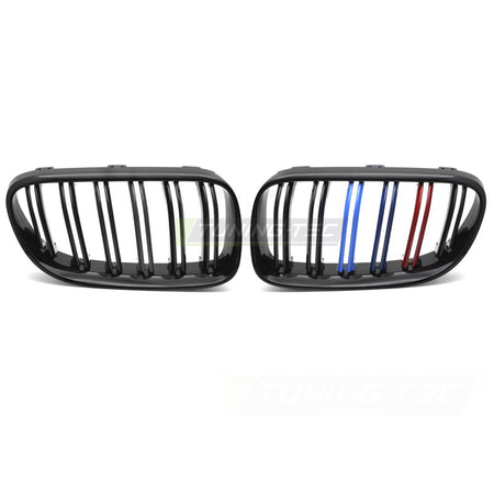Griglia Sport Nero Lucido Tri-Colour Doppio Bar per BMW Serie 3 E92/E93 (10-13)