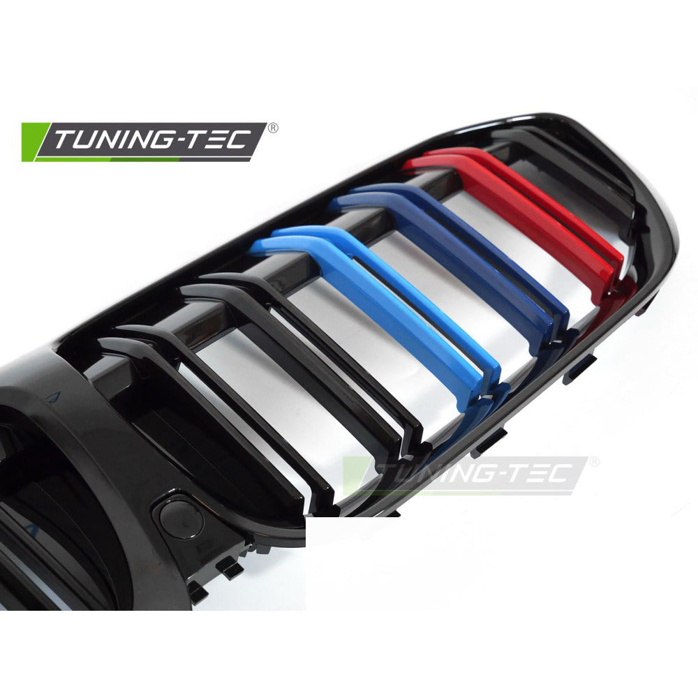 Griglia Sport Nero Lucido Tri-Colour Doppio Bar per BMW Serie 3 G20 (19-22)