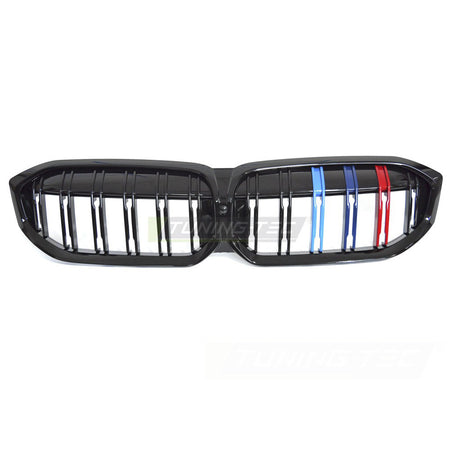 Griglia Sport Nero Lucido Tri-Colour Doppio Bar per BMW Serie 3 G20 (22-26)