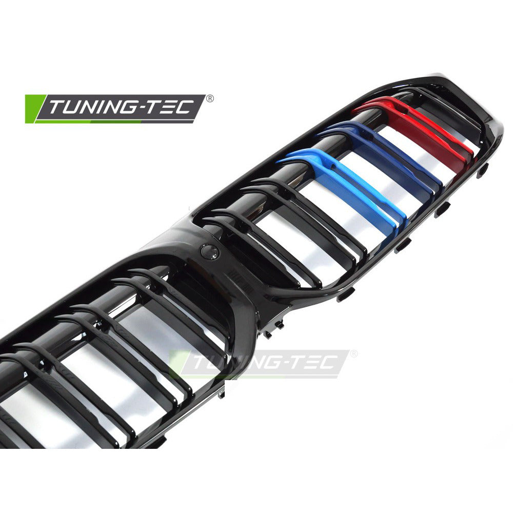 Griglia Sport Nero Lucido Tri-Colour Doppio Bar per BMW Serie 3 G20 (22-26)