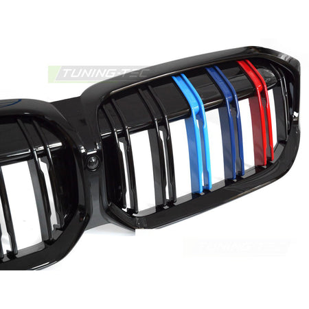 Griglia Sport Nero Lucido Tri-Colour Doppio Bar per BMW Serie 3 G20 (22-26)