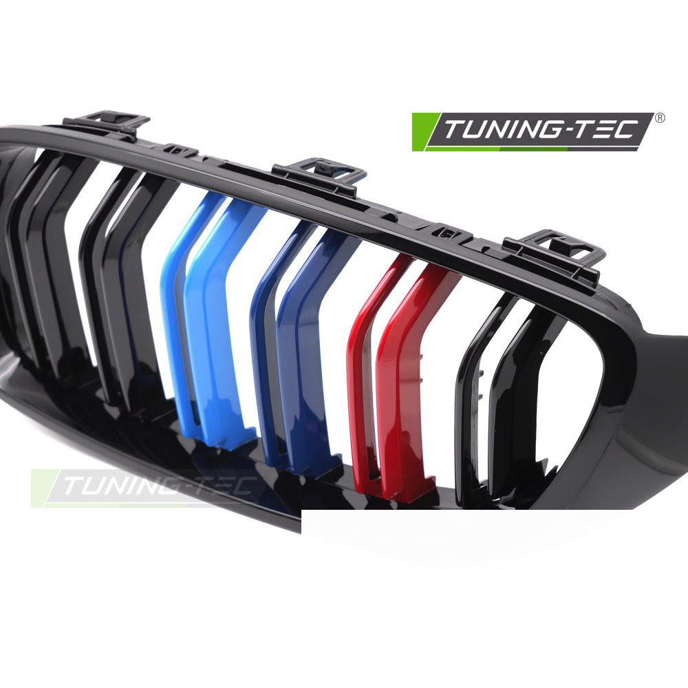 Griglia Sport Nero Lucido Tri-Colour Doppio Bar per BMW F32 (2013-2020)