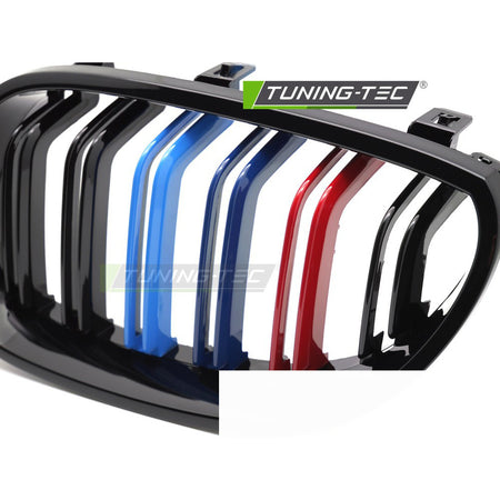 Griglia Sport Nero Lucido Tri-Colour Doppio Bar per BMW Serie 5 E60 (03-10)