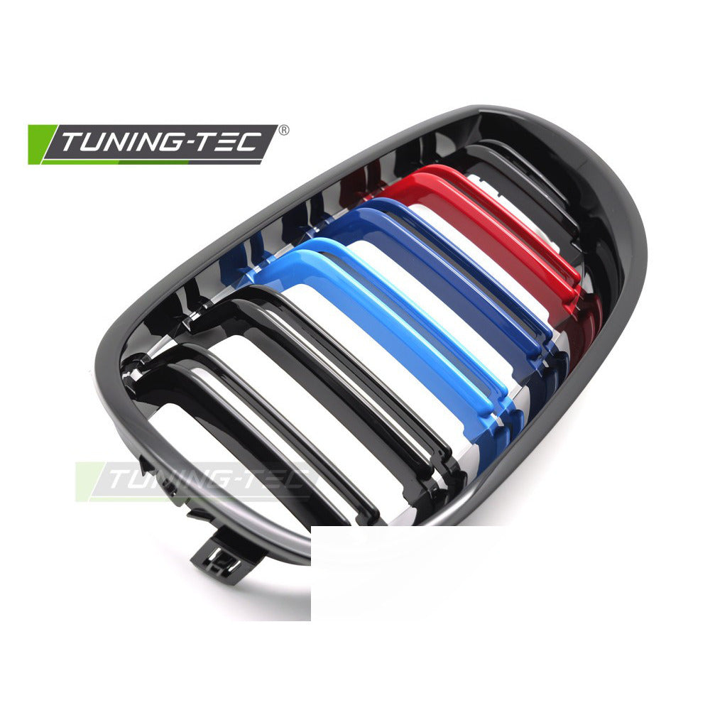 Griglia Sport Nero Lucido Tri-Colour Doppio Bar per BMW Serie 5 E60 (03-10)