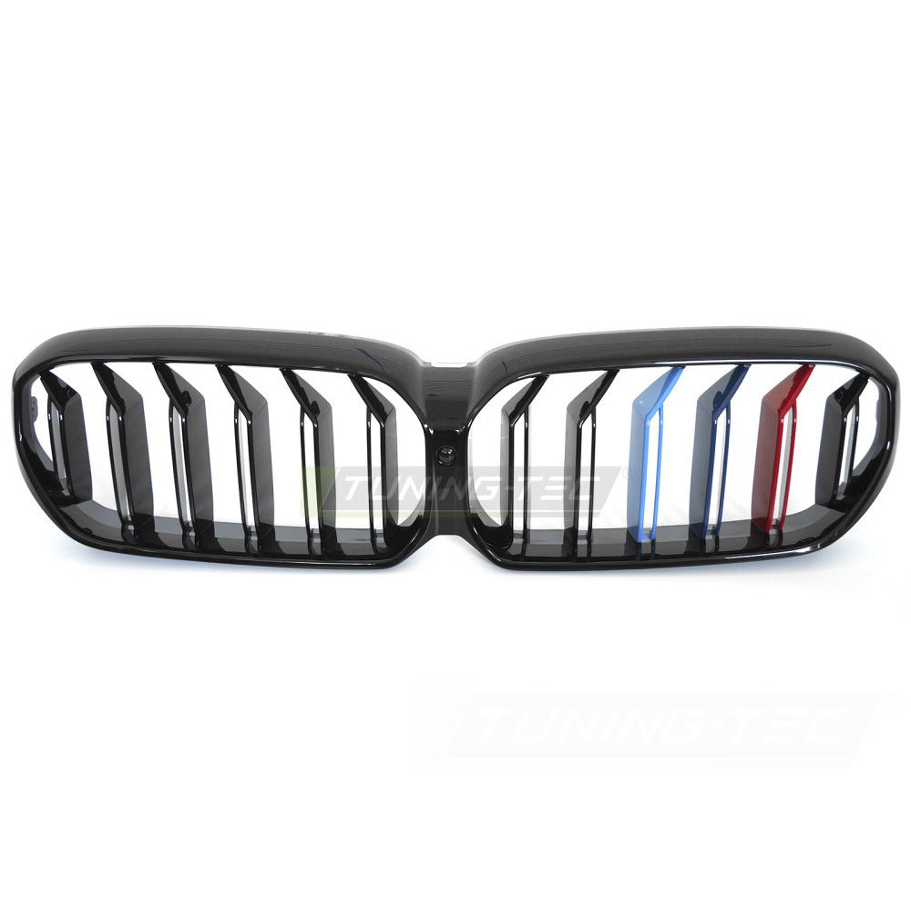 Griglia Sport Nero Lucido Tri-Colour Doppio Bar per BMW Serie 5 G30 (20-23)