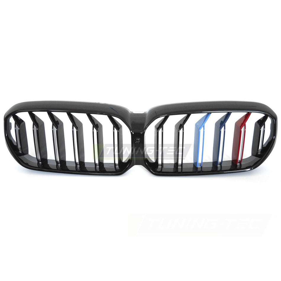 Griglia Sport Nero Lucido Tri-Colour Doppio Bar per BMW Serie 5 G30 (20-23)