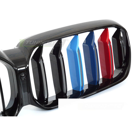Griglia Sport Nero Lucido Tri-Colour Doppio Bar per BMW Serie 5 G30 (20-23)