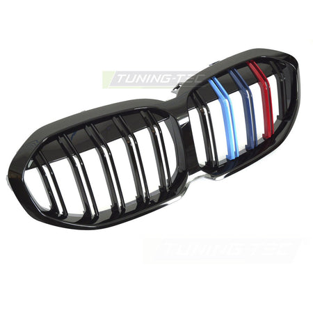 Griglia Sport Nero Lucido Tri-Colour Doppio Bar per BMW F40 (2019-2024)