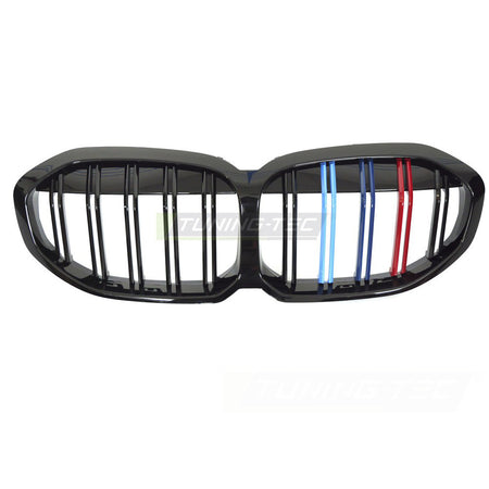 Griglia Sport Nero Lucido Tri-Colour Doppio Bar per BMW F40 (2019-2024)