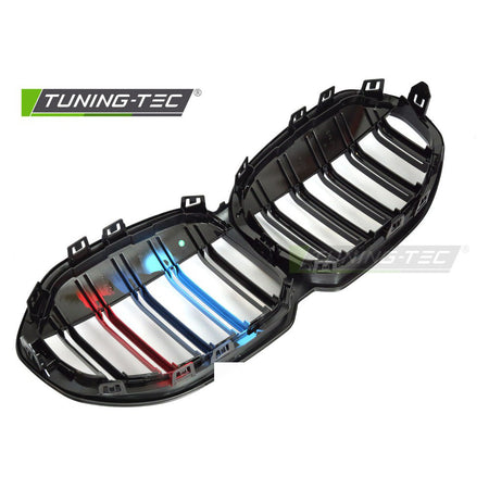 Griglia Sport Nero Lucido Tri-Colour Doppio Bar per BMW F40 (2019-2024)