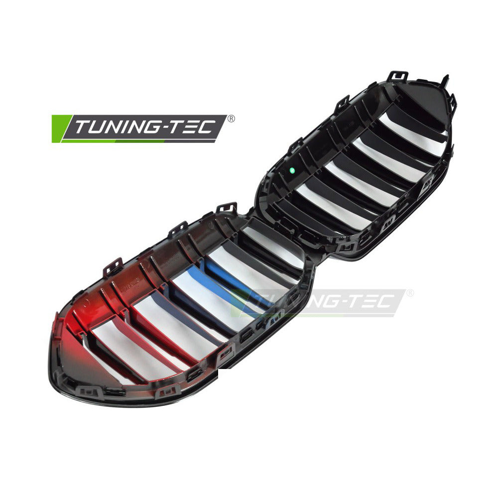 Griglia Sport Nero Lucido Tri-Colour Doppio Bar per BMW F44 (2019-2024)