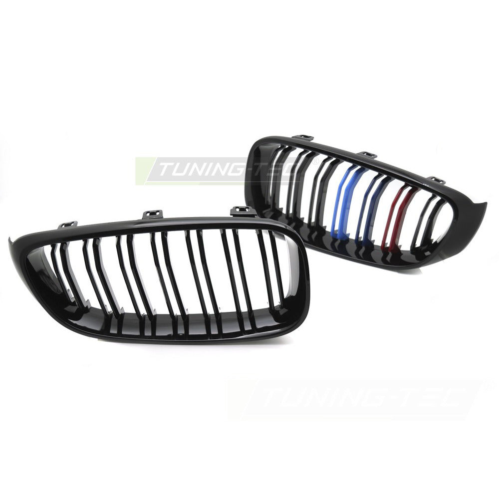 Griglia Sport Nero Lucido Tri-Colour Doppio Bar per BMW F34 Gran Turismo 13-17