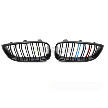 Griglia Sport Nero Lucido Tri-Colour Doppio Bar per BMW F34 Gran Turismo 13-17