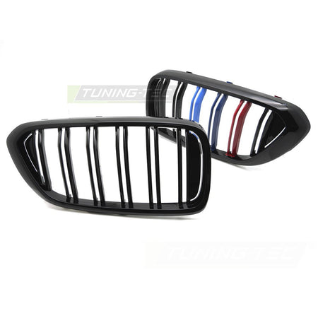 Griglia Sport Nero Lucido Tri-Colour Doppio Bar per BMW G32 (2017-2020)