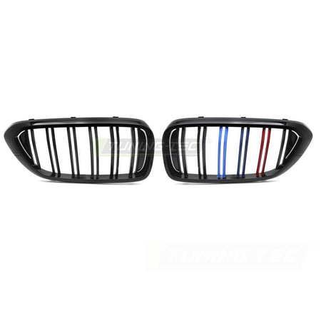 Griglia Sport Nero Lucido Tri-Colour Doppio Bar per BMW G32 (2017-2020)