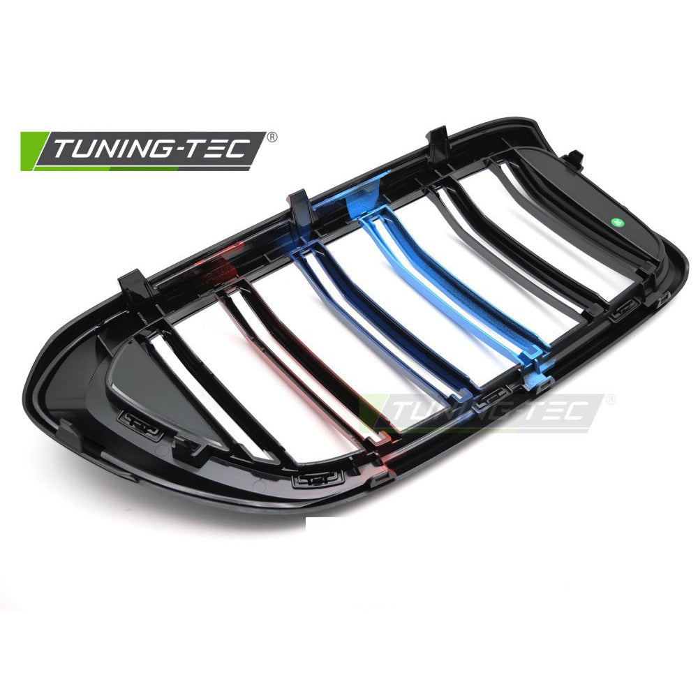 Griglia Sport Nero Lucido Tri-Colour Doppio Bar per BMW G32 (2017-2020)
