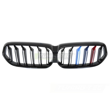 Griglia Sport Nero Lucido Tri-Colour Doppio Bar per BMW G32 LCI (20-23)