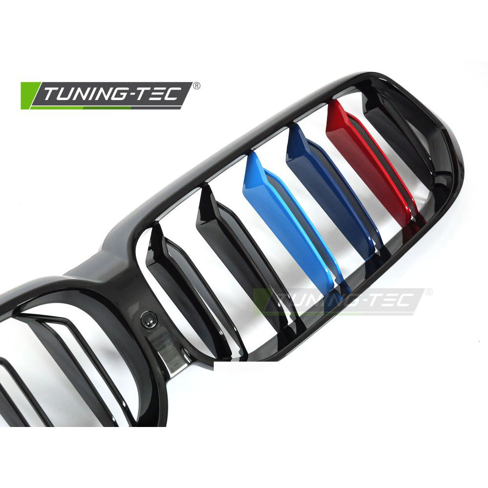 Griglia Sport Nero Lucido Tri-Colour Doppio Bar per BMW G32 LCI (20-23)