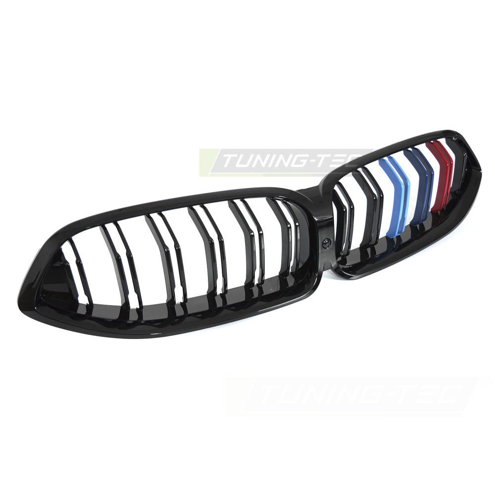 Griglia Sport Nero Lucido Tri-Colour Doppio Bar per BMW G14 (2018-2022)