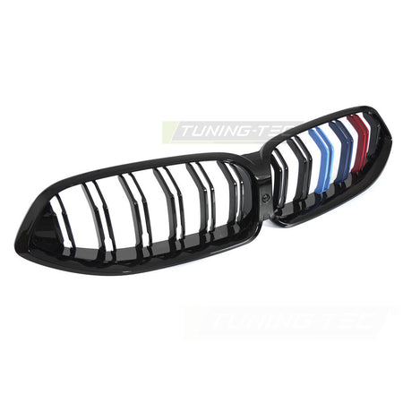 Griglia Sport Nero Lucido Tri-Colour Doppio Bar per BMW G14 (2018-2022)