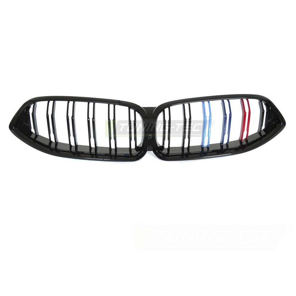 Griglia Sport Nero Lucido Tri-Colour Doppio Bar per BMW G14 (2018-2022)