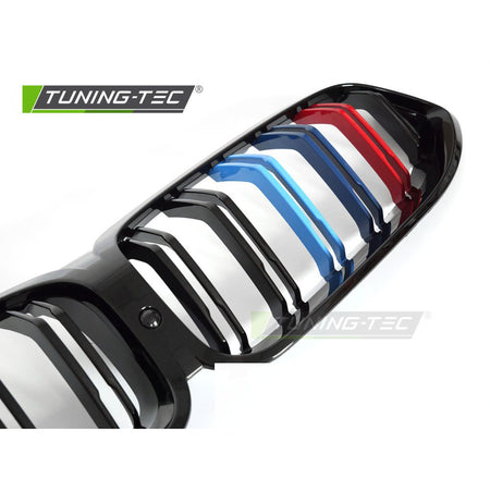 Griglia Sport Nero Lucido Tri-Colour Doppio Bar per BMW G14 (2018-2022)