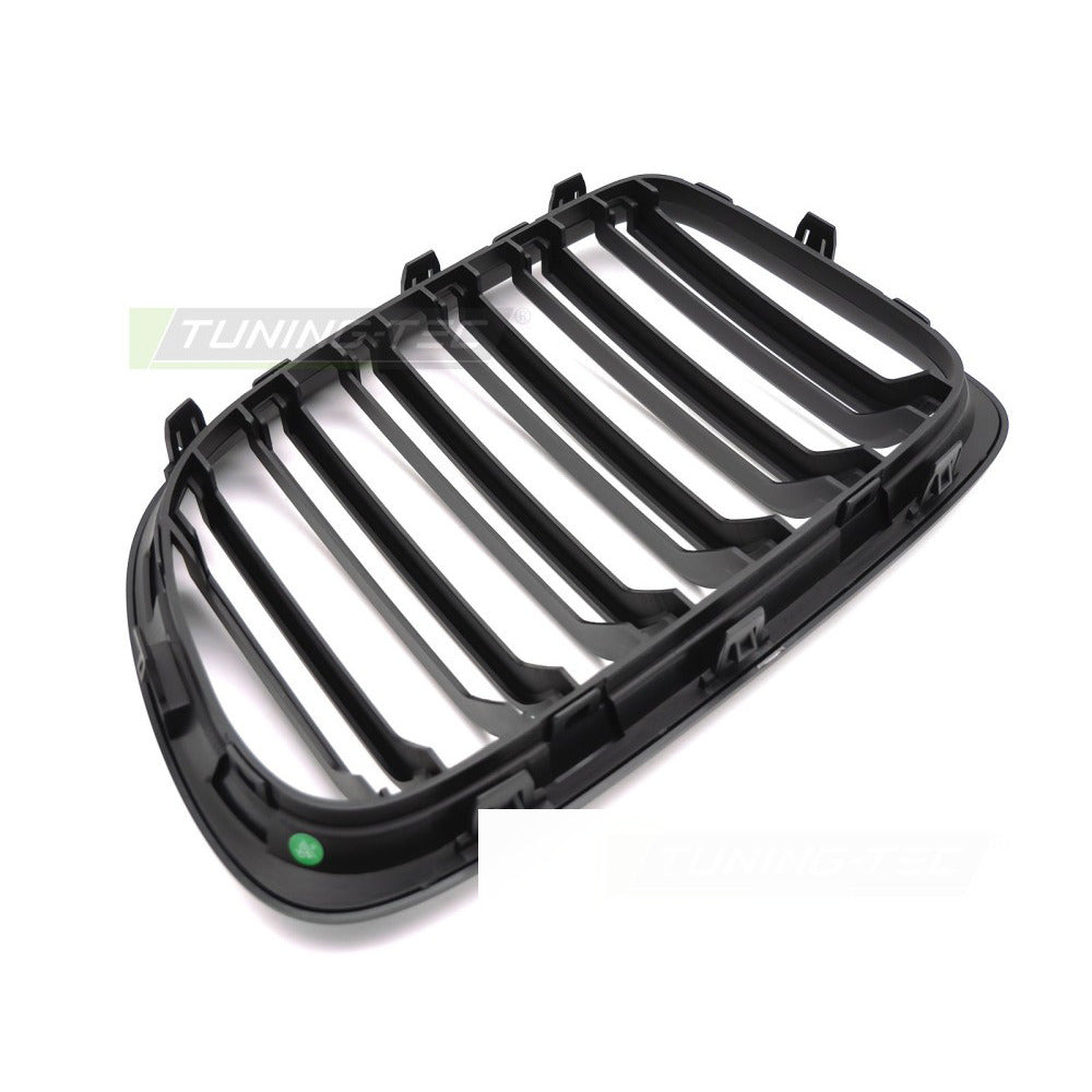 Griglia Sport Nero Opaco Doppio Bar per BMW X1 E84 (09-14) - Griglia Anteriore