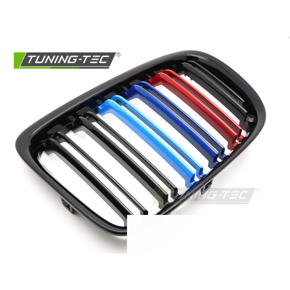 Griglia Sport Nero Lucido Tri-Colour Doppio Bar per BMW X1 E84 (09-14)