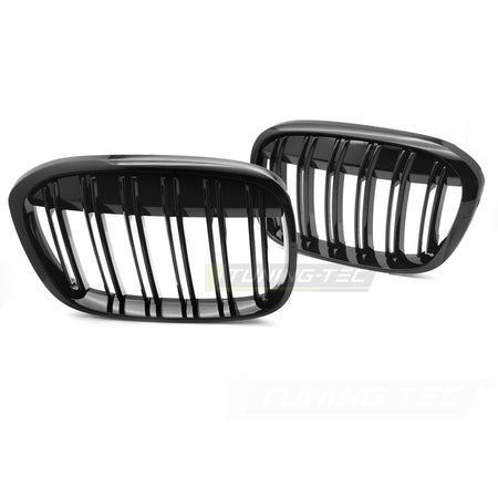 Griglia Sport Nero Lucido Doppio Bar per BMW X1 F48 (2015-2020)