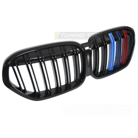 Griglia Sport Nero Lucido Tri-Colour Doppio Bar per BMW X1 F48 (20-22)