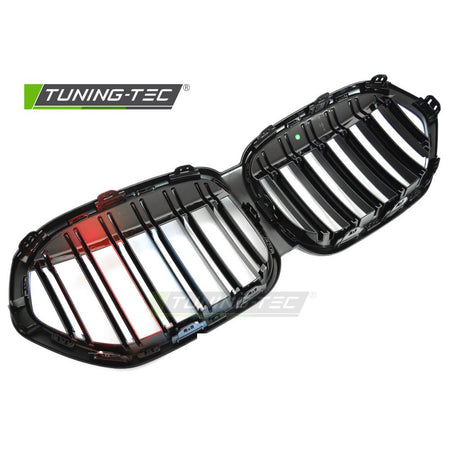 Griglia Sport Nero Lucido Tri-Colour Doppio Bar per BMW X1 F48 (20-22)