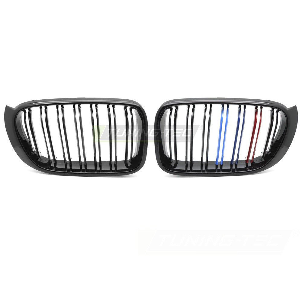 Griglia Sport Nero Lucido Tri-Colour Doppio Bar per BMW X3 F25 LCI 14-17 / X4