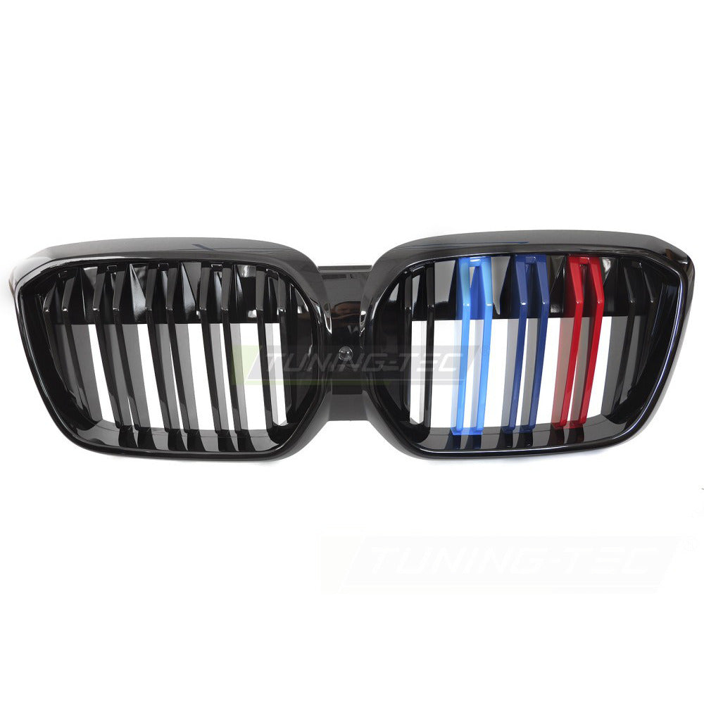 Griglia Sport Nero Lucido Tri-Colour Doppio Bar per BMW IX3 G08 (2021-2025)