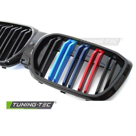 Griglia Sport Nero Lucido Tri-Colour Doppio Bar per BMW IX3 G08 (2021-2025)