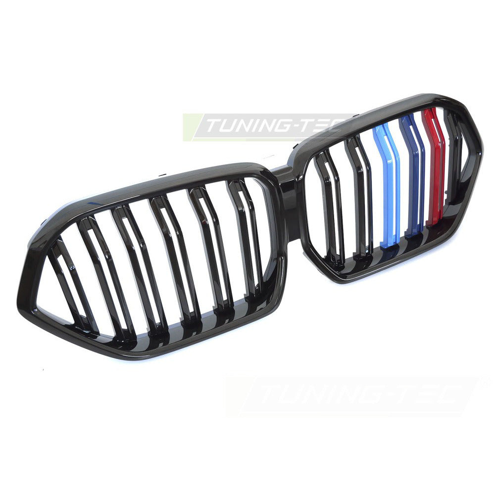 Griglia Sport Nero Lucido Tri-Colour Doppio Bar per BMW X6 G06 (2019-2023)