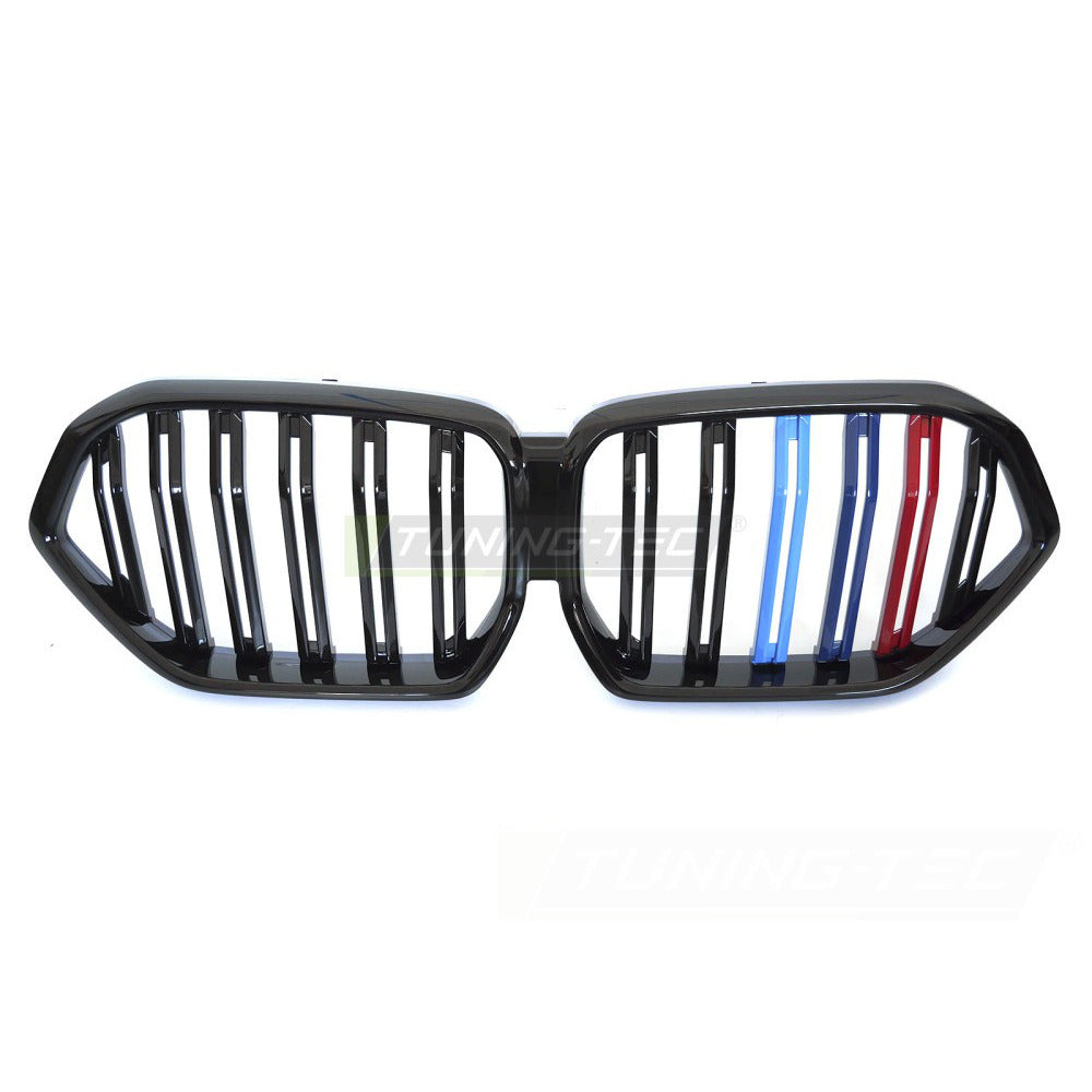 Griglia Sport Nero Lucido Tri-Colour Doppio Bar per BMW X6 G06 (2019-2023)
