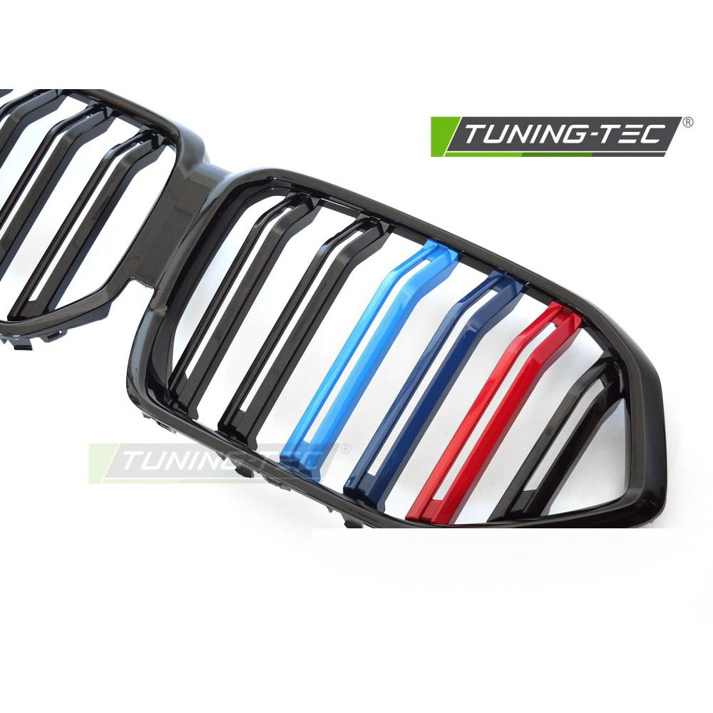 Griglia Sport Nero Lucido Tri-Colour Doppio Bar per BMW X6 G06 (2019-2023)