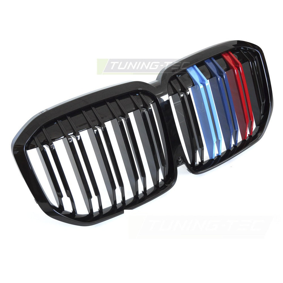 Griglia Sport Nero Lucido Tri-Colour Doppio Bar per BMW X7 G07 (2018-2022)