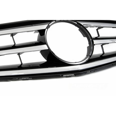 Griglia Cromato Nero per Mercedes W204 (2007-2014) - Griglia Sportiva Anteriore