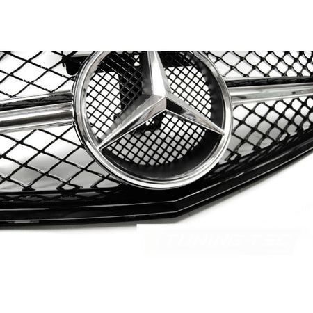 Griglia Sport Nero Lucido Cromato per Mercedes W204 (2007-2014)