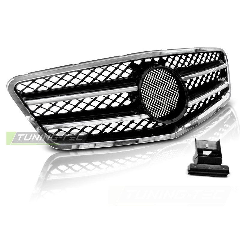 Griglia Sport Nero Cromato per Mercedes W212 (2009-2013) - Griglia Anteriore