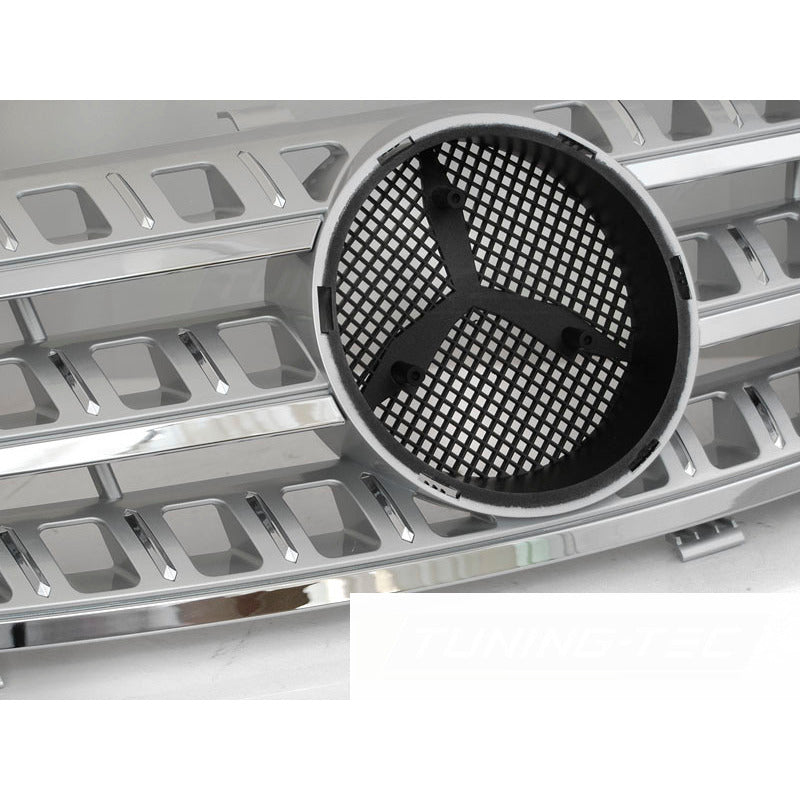 Griglia Sport Argento Cromato per Mercedes W164 (2005-2008) - Griglia Anteriore