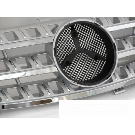 Griglia Sport Argento Cromato per Mercedes W164 (2005-2008) - Griglia Anteriore