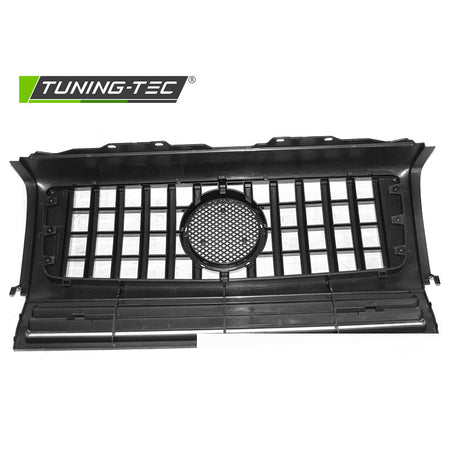 Griglia Sport Nero Cromato Universale per Auto Tuning, Finitura Nera Lucida